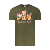 Vintage Olive mexican christmas pan dulce cartoon characters Vintage Tee - MaliasSmallBusiness
