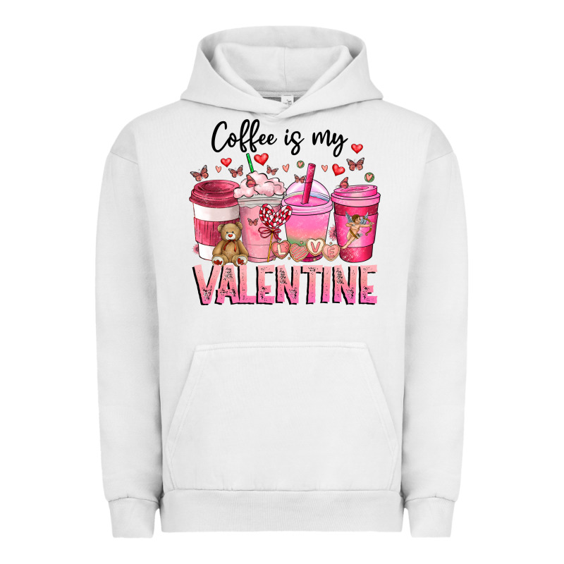 Coffee Is My Valentine Urban Hoodie by CowhideDigitalArt | Teevron