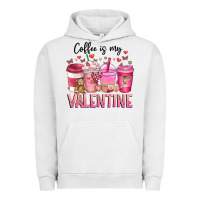 Pigment Lunar Rock Coffee Is MY Valentine Urban Hoodie - CowhideDigitalArt