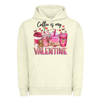 Pigment Pistachio Coffee Is MY Valentine Urban Hoodie - CowhideDigitalArt