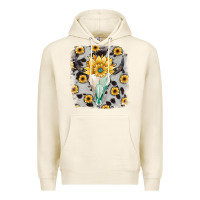 Tofu cowhide sunflower gemstone bull skull Premium Hoodie - JahusDesignShop