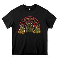 Black rainbow tree Heavy Core Tee - AdoDesignShop