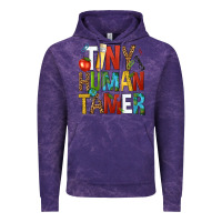 Cloud Purple tiny human tamer Vintage Hoodie - NancyCooperArtShop
