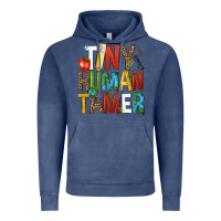 Vintage Denim tiny human tamer Vintage Hoodie - NancyCooperArtShop