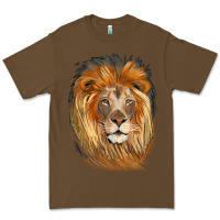 Cacao Lion Head Premium Tee - LillyAllenDesigns