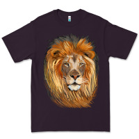 Plum Lion Head Premium Tee - LillyAllenDesigns