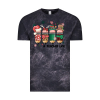 Cloud Black teacher christmas Vintage Tee - MaliasSmallBusiness