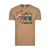 Vintage Coffee teacher christmas Vintage Tee - MaliasSmallBusiness