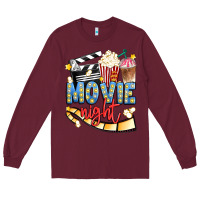 Burgundy movie night Long Sleeve Tee - Artiststas