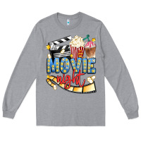 Heather Grey movie night Long Sleeve Tee - Artiststas