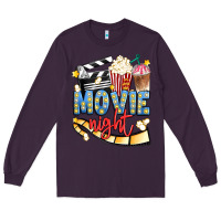 Plum movie night Long Sleeve Tee - Artiststas