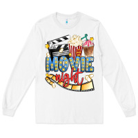 White movie night Long Sleeve Tee - Artiststas