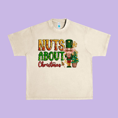 Nuts About Christmas Nutcracker Urban Heavy Tee Designed By Nancycooperartshop