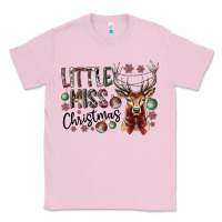 Bubblegum Pink little miss christmas Classic Tee - CowhideDigitalArt
