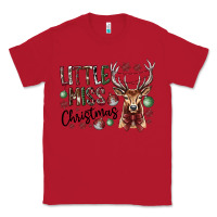 Red little miss christmas Classic Tee - CowhideDigitalArt