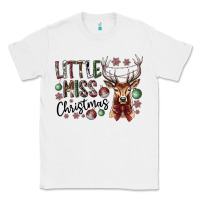White little miss christmas Classic Tee - CowhideDigitalArt