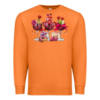Carrot valentine's day wine glasses Premium Sweatshirt - OliviaCreatesArt