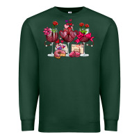 Valentine's Day Wine Glasses Premium Sweatshirt | Teevron