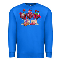 True Royal valentine's day wine glasses Premium Sweatshirt - OliviaCreatesArt