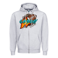 Heather Grey Game day leopard fire and ball Zipper Hoodie - HowdyJamesFarm