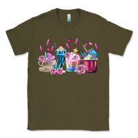 Army Green Unicorn Coffee Cups Classic Tee - MaliasSmallBusiness