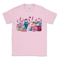 Bubblegum Pink Unicorn Coffee Cups Classic Tee - MaliasSmallBusiness