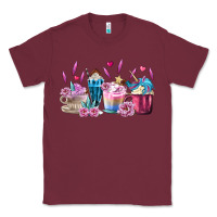Burgundy Unicorn Coffee Cups Classic Tee - MaliasSmallBusiness