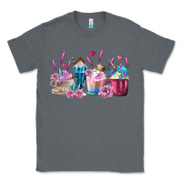 Charcoal Heather Unicorn Coffee Cups Classic Tee - MaliasSmallBusiness