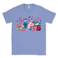 Colony Blue Unicorn Coffee Cups Classic Tee - MaliasSmallBusiness