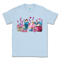 Dusty Blue Unicorn Coffee Cups Classic Tee - MaliasSmallBusiness