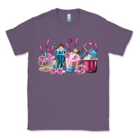 Lavender Unicorn Coffee Cups Classic Tee - MaliasSmallBusiness