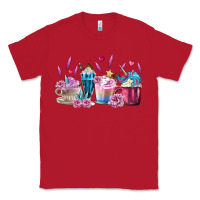 Red Unicorn Coffee Cups Classic Tee - MaliasSmallBusiness