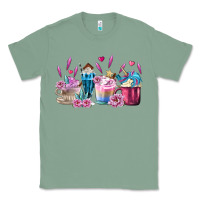 Sage Unicorn Coffee Cups Classic Tee - MaliasSmallBusiness