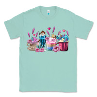 Seafoam Unicorn Coffee Cups Classic Tee - MaliasSmallBusiness