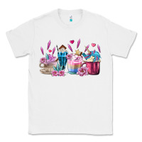 White Unicorn Coffee Cups Classic Tee - MaliasSmallBusiness