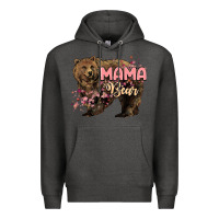 Charcoal Heather Mama bear mother's day Premium Hoodie - HowdyJamesFarm
