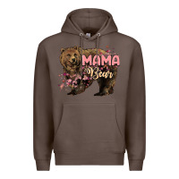 Coffee Mama bear mother's day Premium Hoodie - HowdyJamesFarm