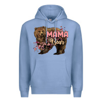 Colony Blue Mama bear mother's day Premium Hoodie - HowdyJamesFarm