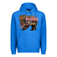 True Royal Mama bear mother's day Premium Hoodie - HowdyJamesFarm