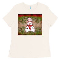 Bone Christmas snowman Ladies Tee - AdoDesignShop