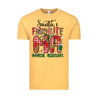 Vintage Mustard santa favorite medical assistant Vintage Tee - MaliasSmallBusiness