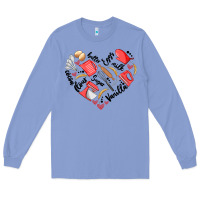 Colony Blue bake tools heart Long Sleeve Tee - Artiststas