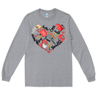 Heather Grey bake tools heart Long Sleeve Tee - Artiststas