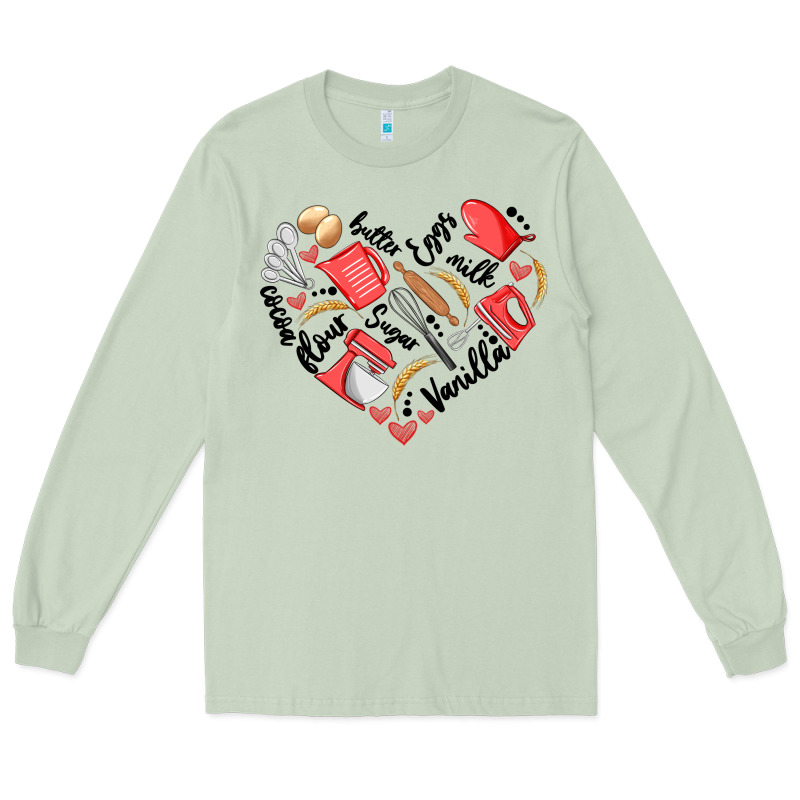 Bake Tools Heart Long Sleeve Tee by Artiststas | Teevron