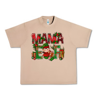 Burro Mama Elf with Gift Christmas Urban Heavy Tee - NancyCooperArtShop