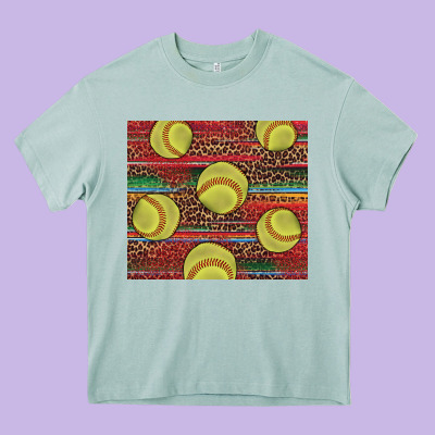 Western Softball Heavy Core Tee Designed By Adodesignshop