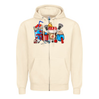 Sandshell Lacrosse coffee cups Zipper Hoodie - HowdyJamesFarm