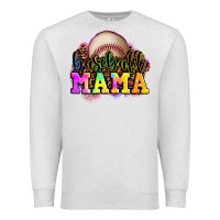 Oatmeal Heather baseball mama Premium Sweatshirt - OliviaCreatesArt
