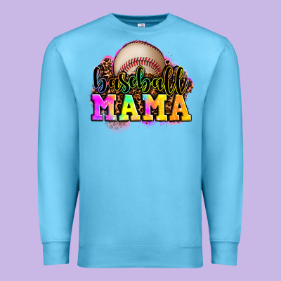Baseball Mama Premium Sweatshirt Designed By Oliviacreatesart