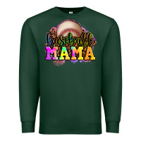 Sports Green baseball mama Premium Sweatshirt - OliviaCreatesArt
